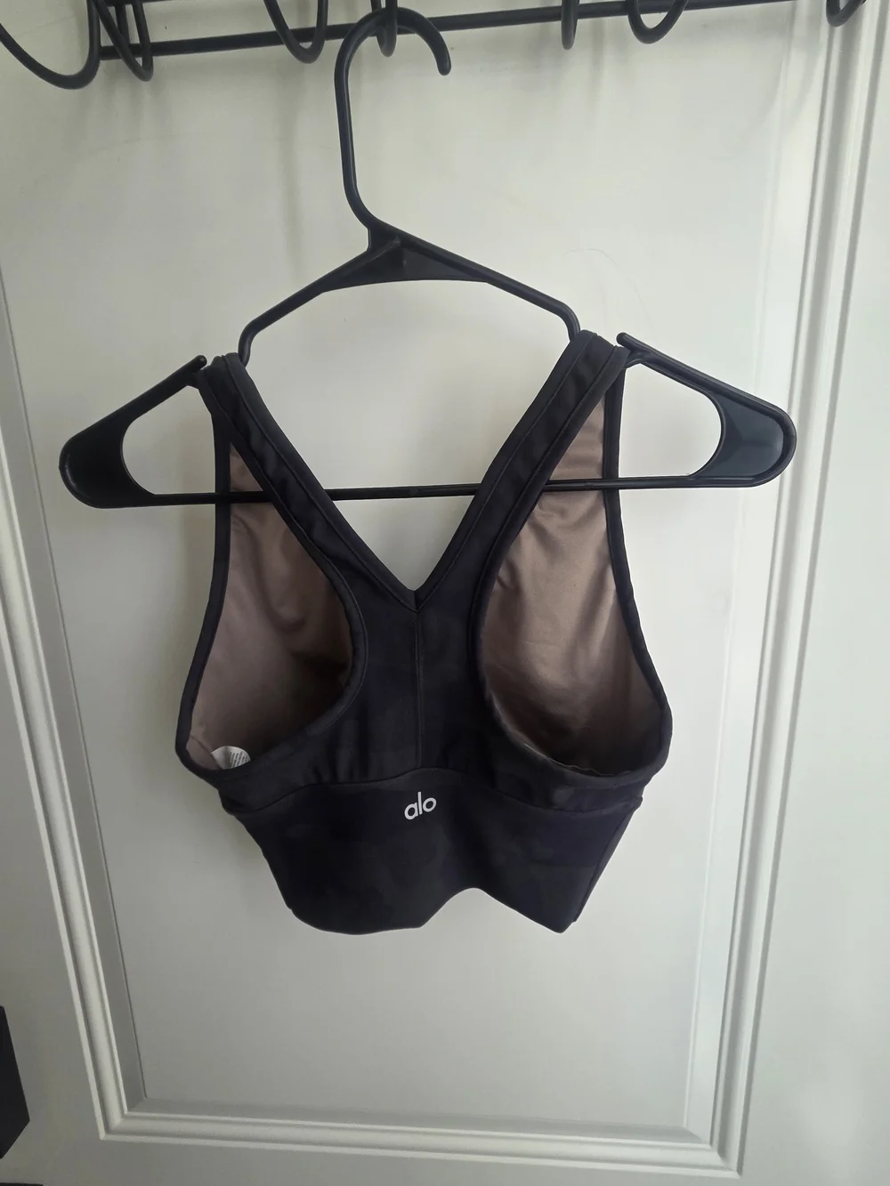 Everyday V-Neck Sports Bralette - Camo Black